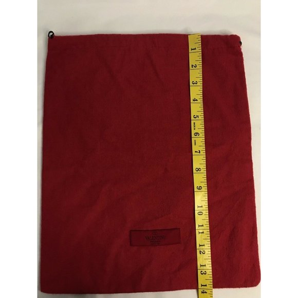 Valentino Storage Drawstring Dust Bag Cotton Red 14" x 11.8" - Picture 4 of 5